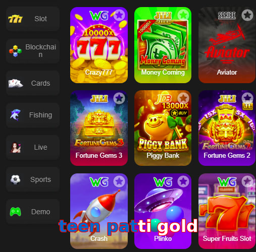 Main screen of Teen Patti Gold game page for PK players
