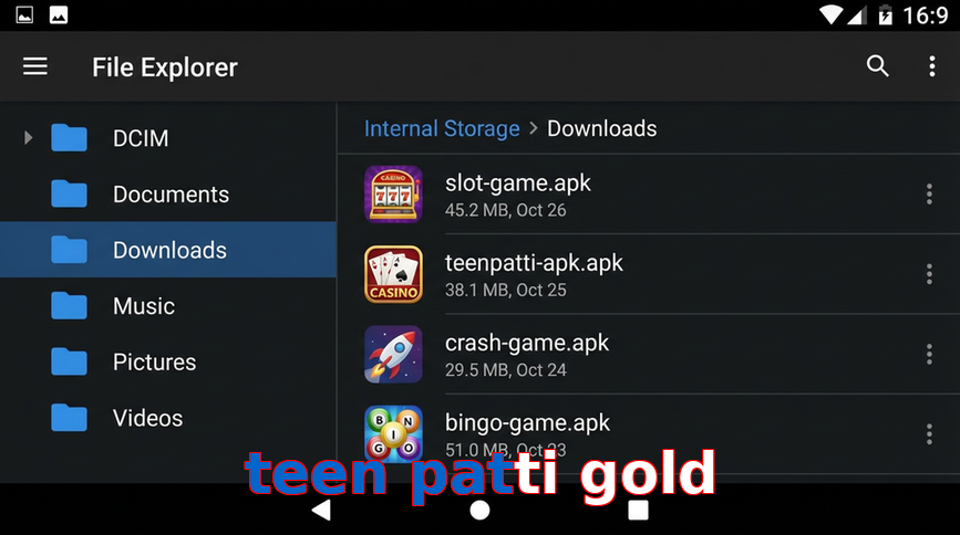 Main screen of Teen Patti Gold gameapk page for PK players
